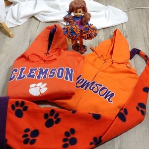Clemson Tigers family bundle hoodies, hat, doll